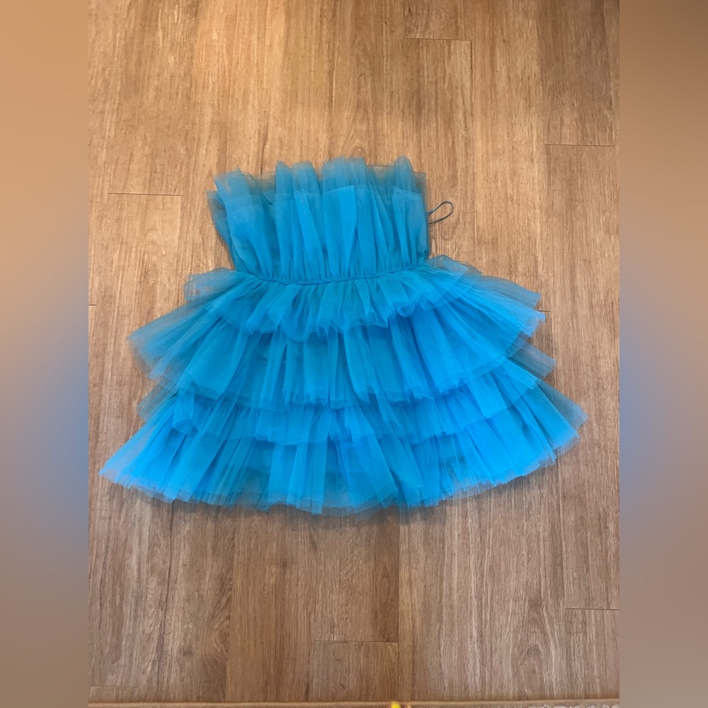 NWOT ‘Never Tulle Much’ Tulle Minidress - Size M/ Aqua